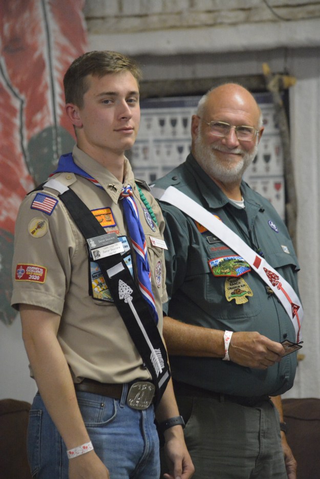 Daniel and Mr. Altimus at the Council of Chiefs and Section Staff Dinner.